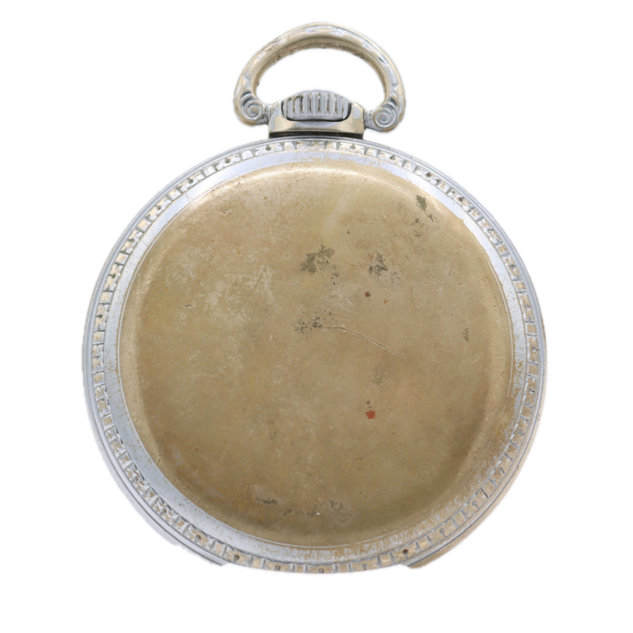 Antique 18s Illinois 4 15 Jewel Mechanical Pocket Watch 173 Chrome Plated USA