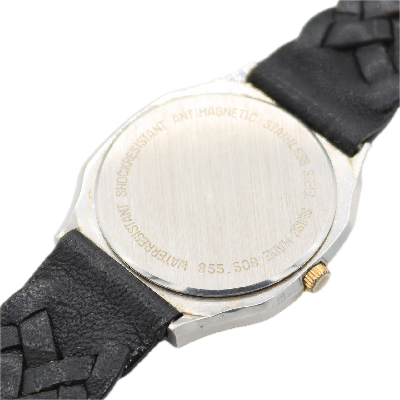 Vintage 33mm Bucherer 955.509 Men's Quartz Wristwatch 955111 Swiss Two Tone
