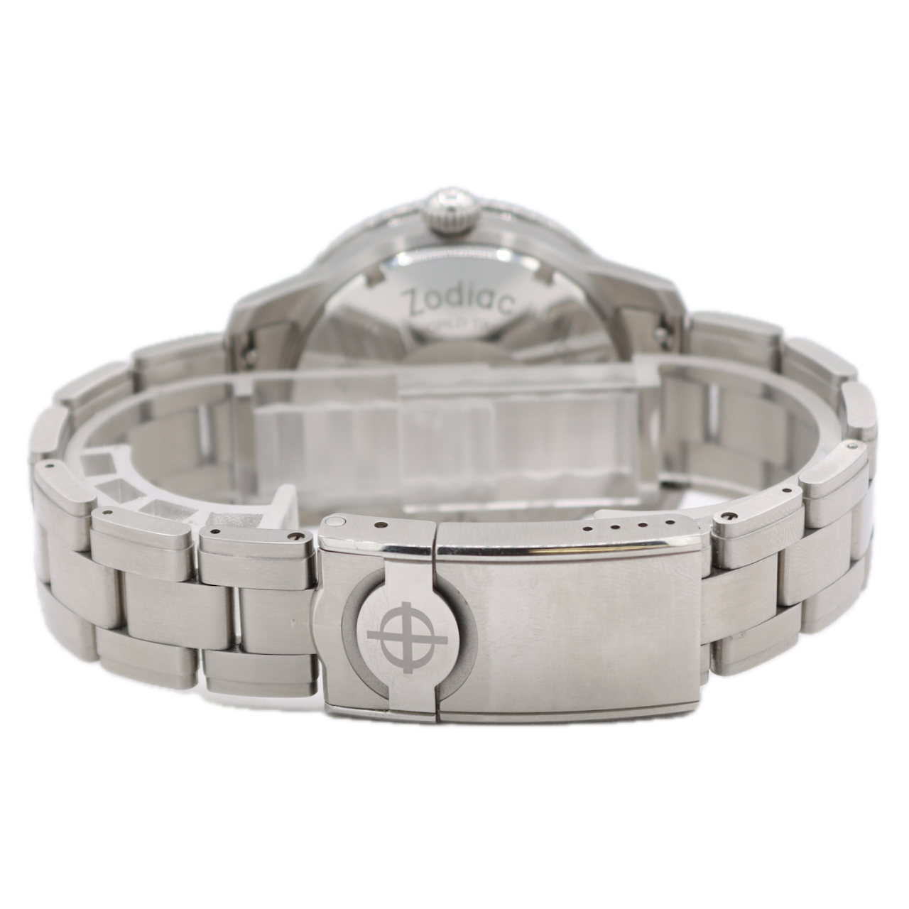 Zodiac Z09410 Super Sea Wolf Men's Automatic Wristwatch Swiss Steel W/ Box&Docs