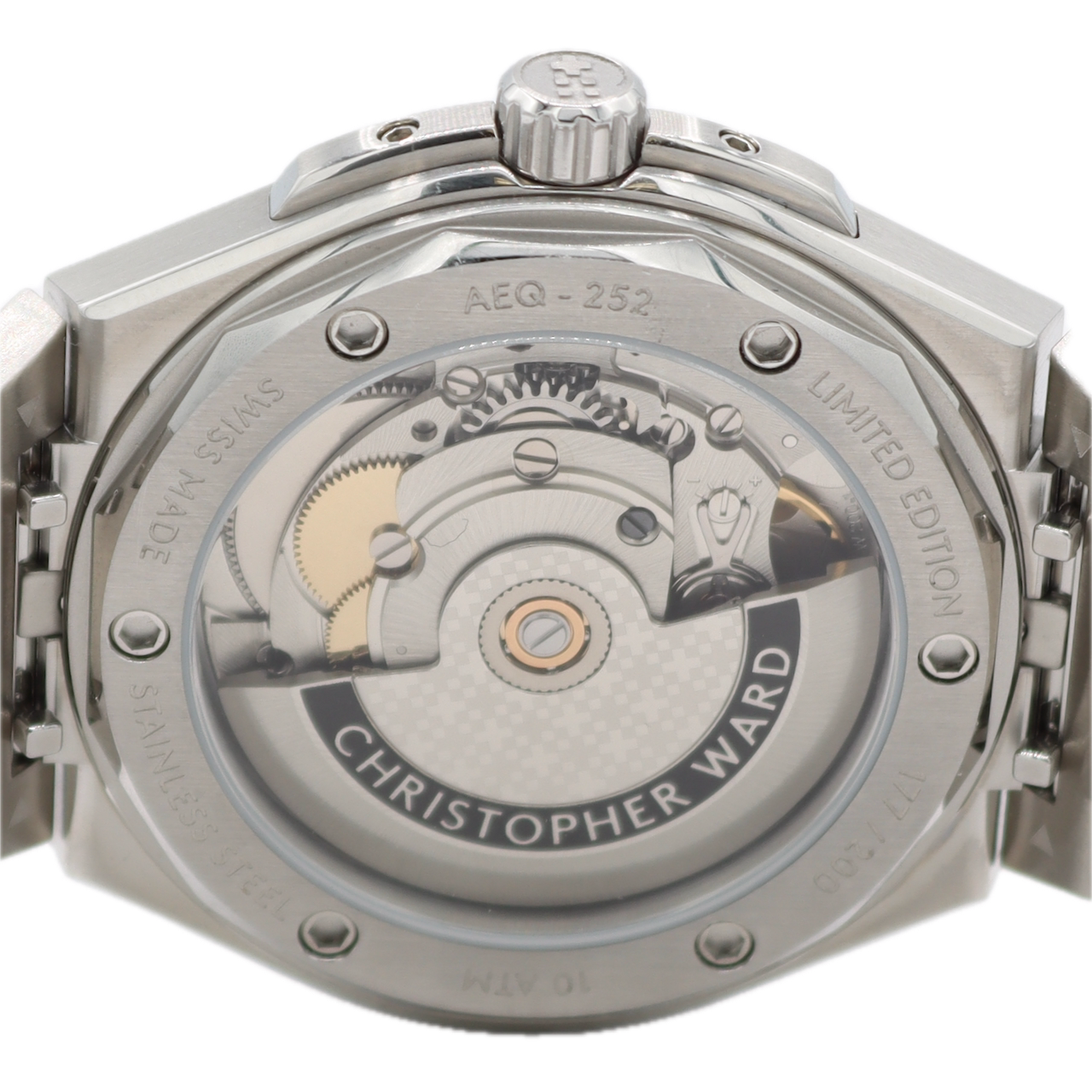 38mm Christopher Ward 38 Mango Men's Automatic Wristwatch SW200-1 Swiss Steel