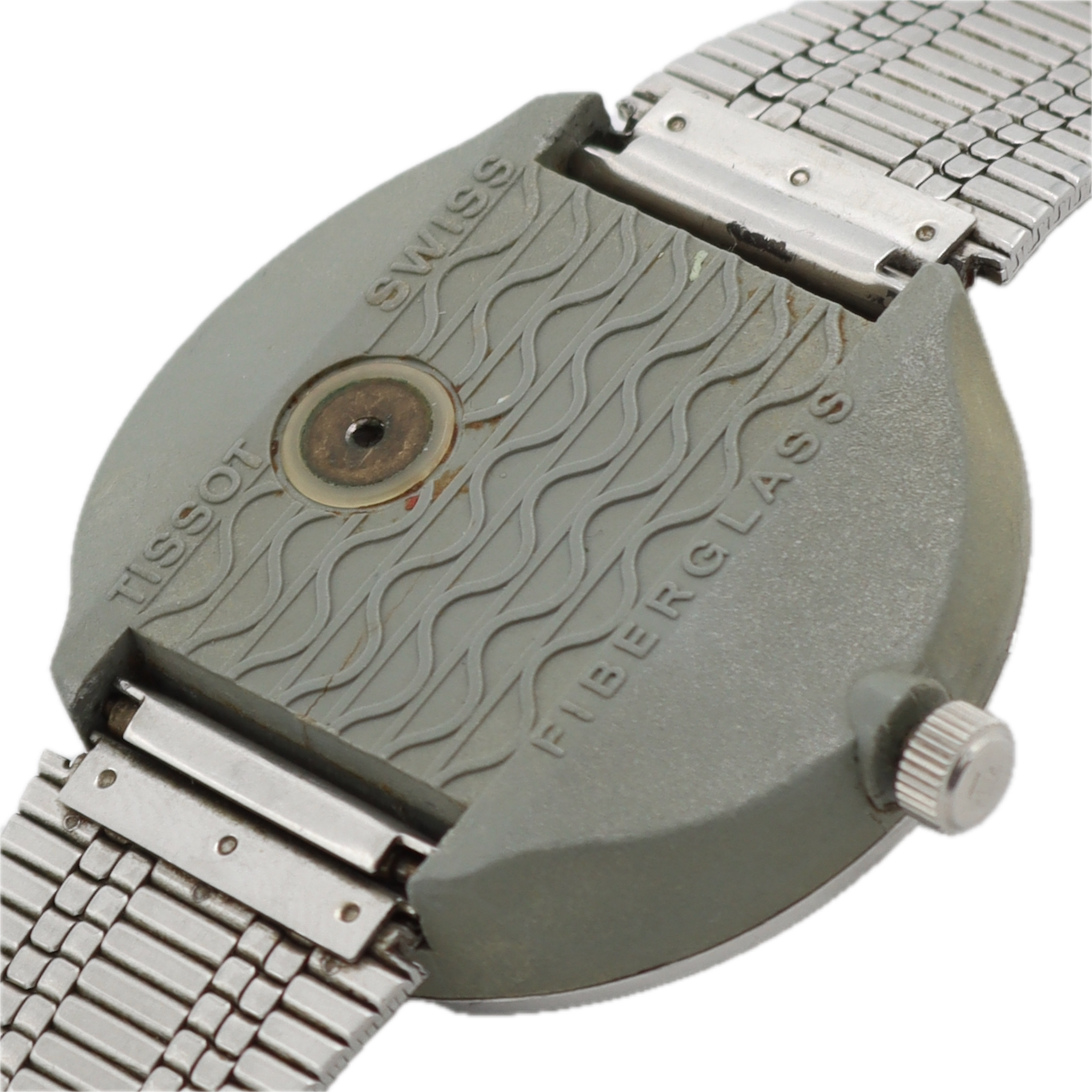 Vintage Tissot Sideral Date Men's Automatic Wristwatch Swiss Steel Fiberglass