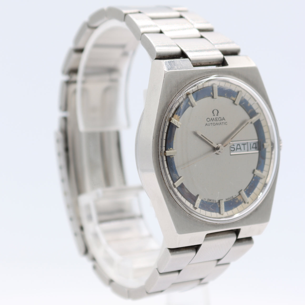 Vintage 34.5mm 1970 Omega 166.0142 Day Date Men's Automatic Wristwatch 750