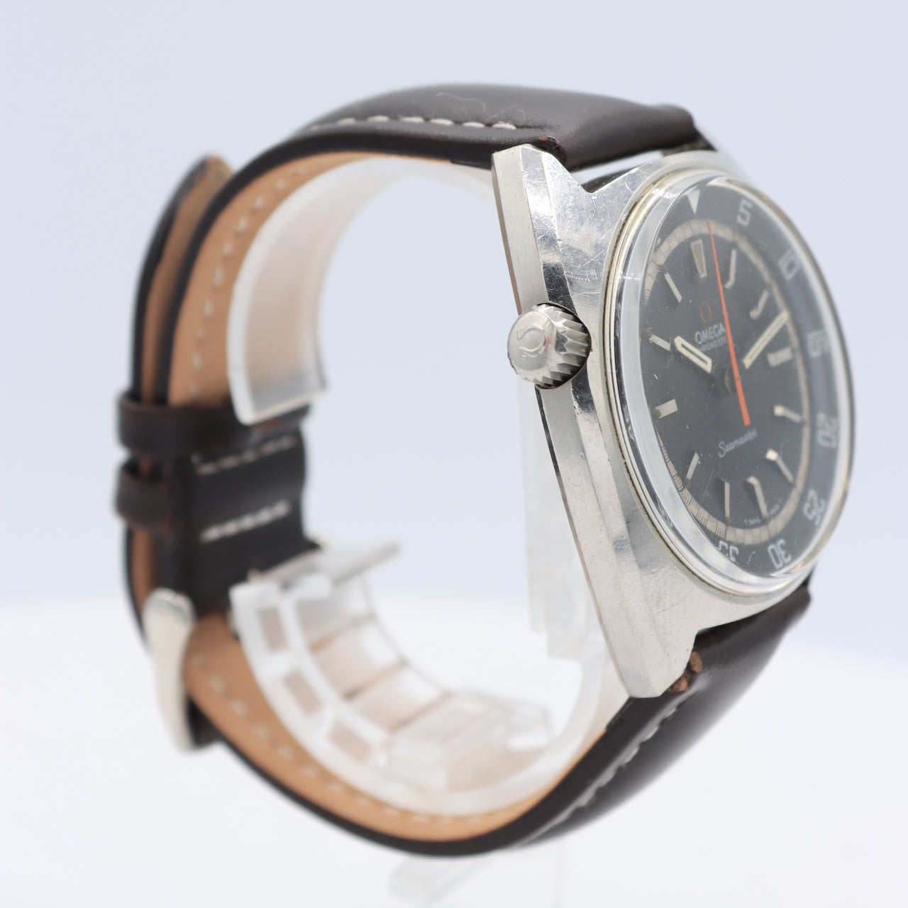 Vintage 1968 Omega 145.008 Seamaster Chronostop Men's Chronograph Wristwatch