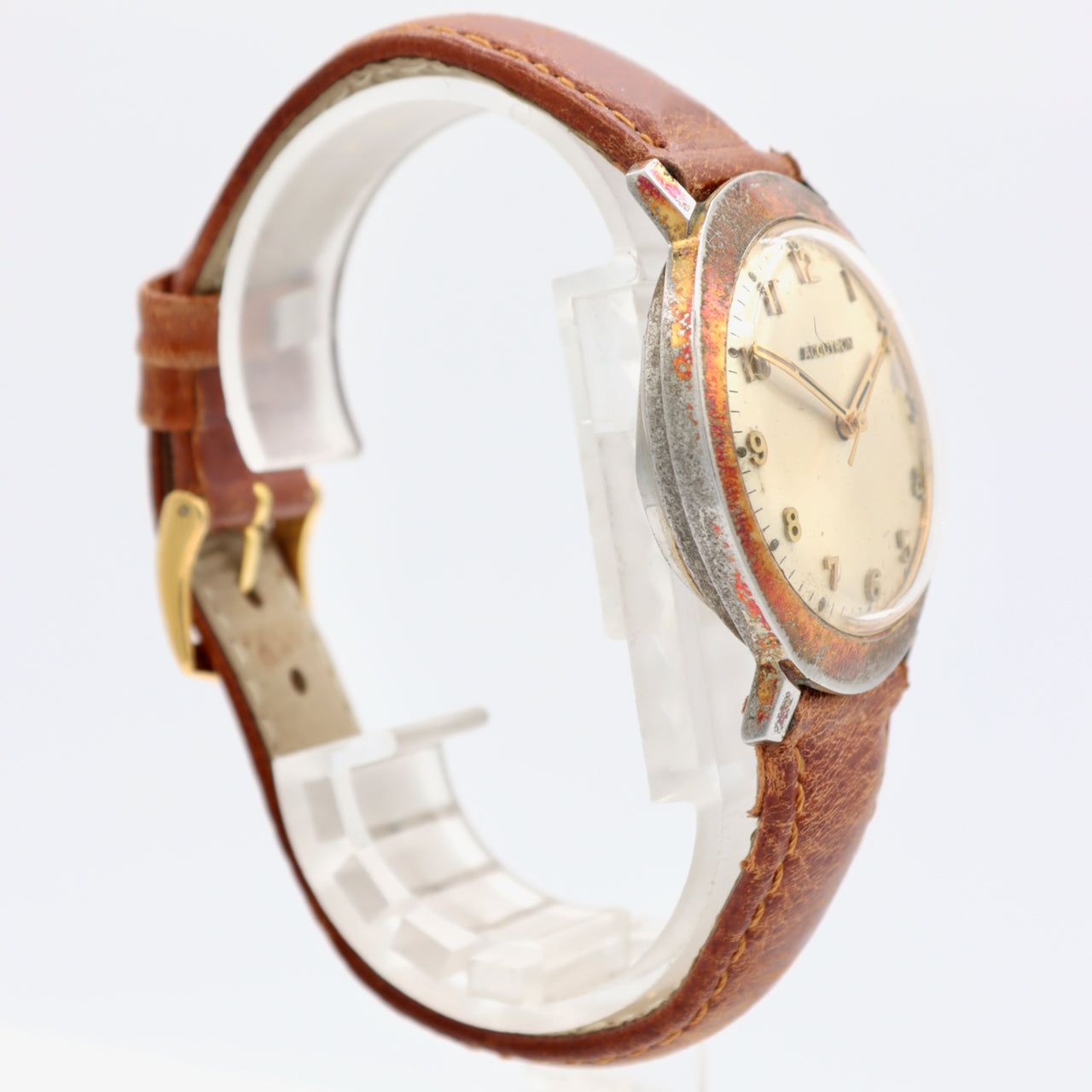 Vintage 34mm Accutron Oval Bezel Men's Tuning Fork Wristwatch 214 USA 10k GF