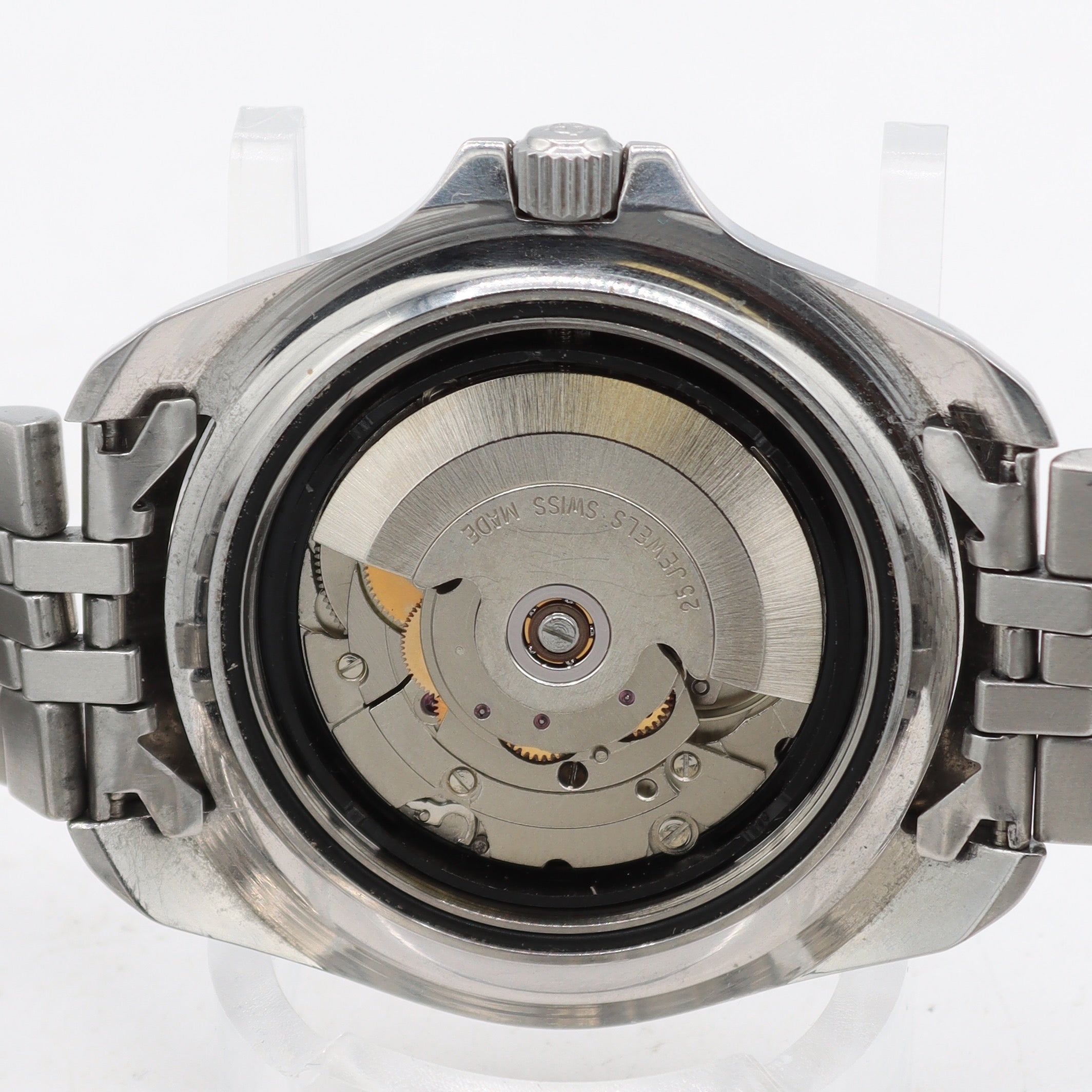 Vintage 42mm Zodiac 106.13.30 Red Dot Men's Automatic Wristwatch 2824-2 Steel