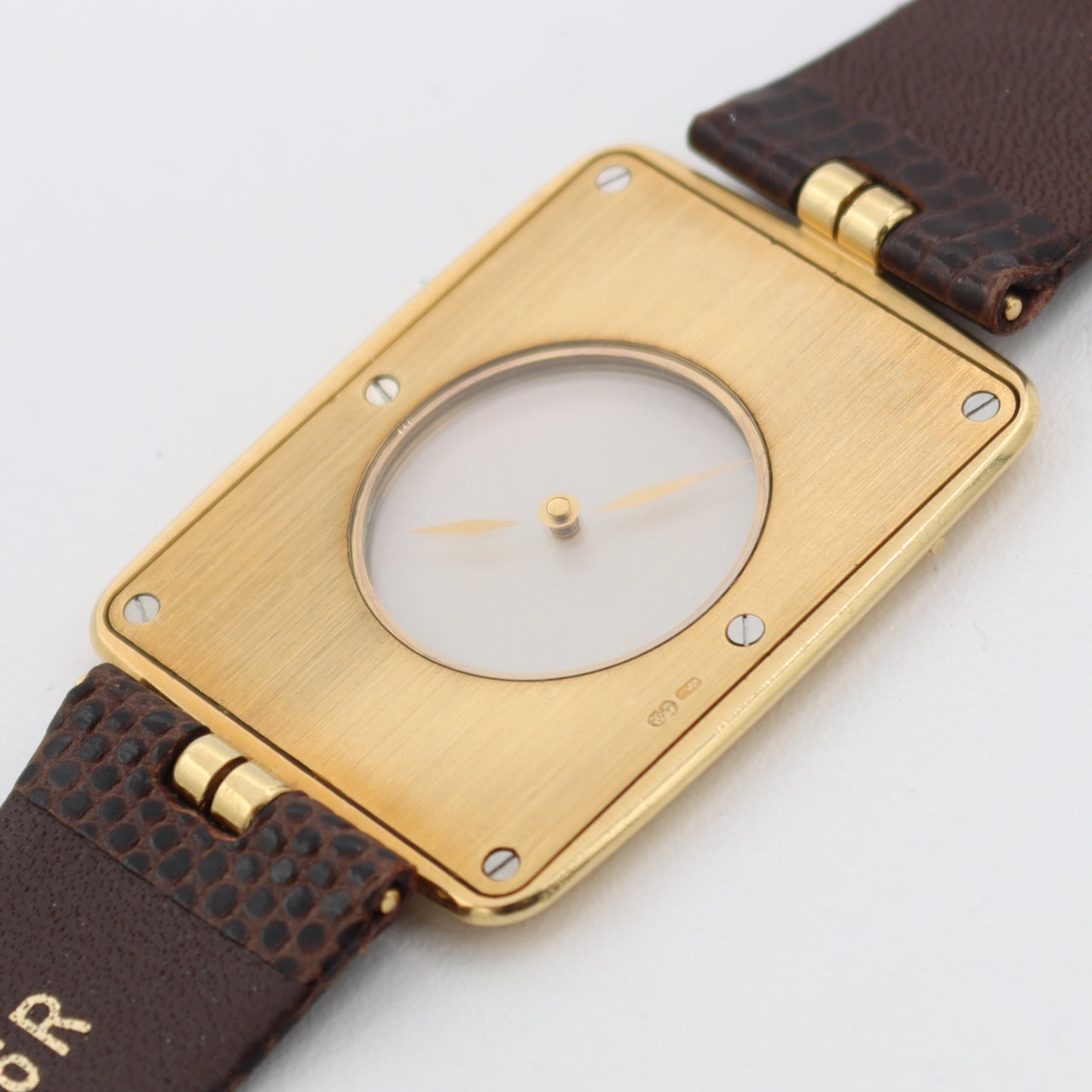 Vintage 28mm Omega La Magique Men's Quartz Wristwatch 18k Gold Scarface