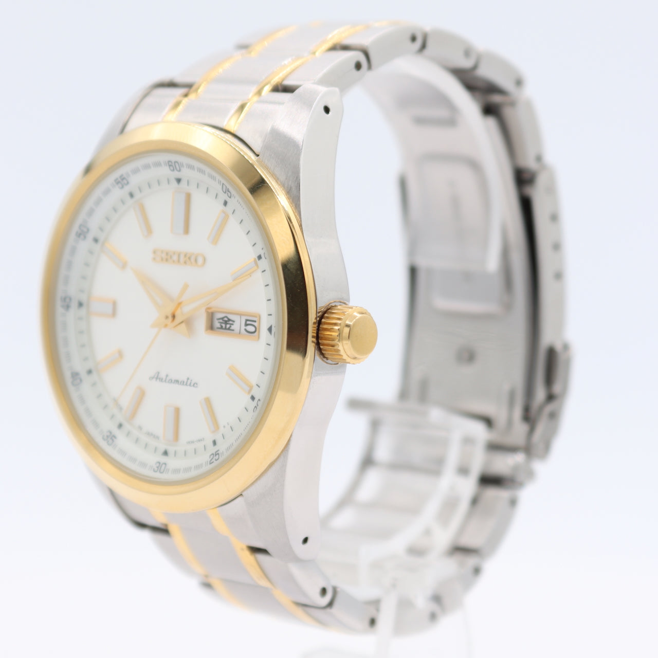 2024 Seiko 4R36-05Z0 Day Date Men's Automatic Wristwatch Japan Two Tone W/Box