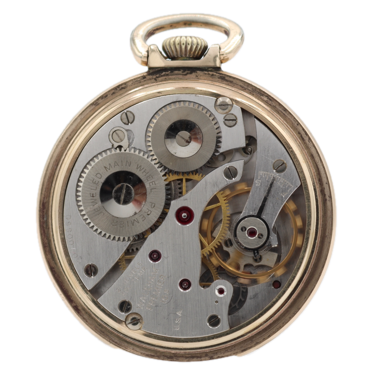 Vintage 16s 1941 Waltham 21j Mechanical Pocket Watch 1621 Riverside 10k RGP