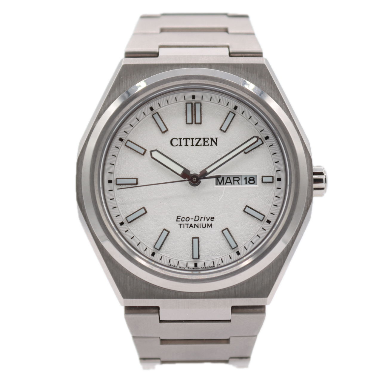 Citizen AW0130-85A Zenshin Three-Hand Men's Wristwatch J800 Japan TitaniumW/Box