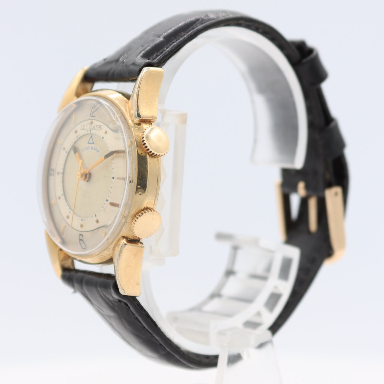 Vintage 32mm LeCoultre 2052-1 Wrist Alarm Men's Mechanical Alarm Wristwatch 814
