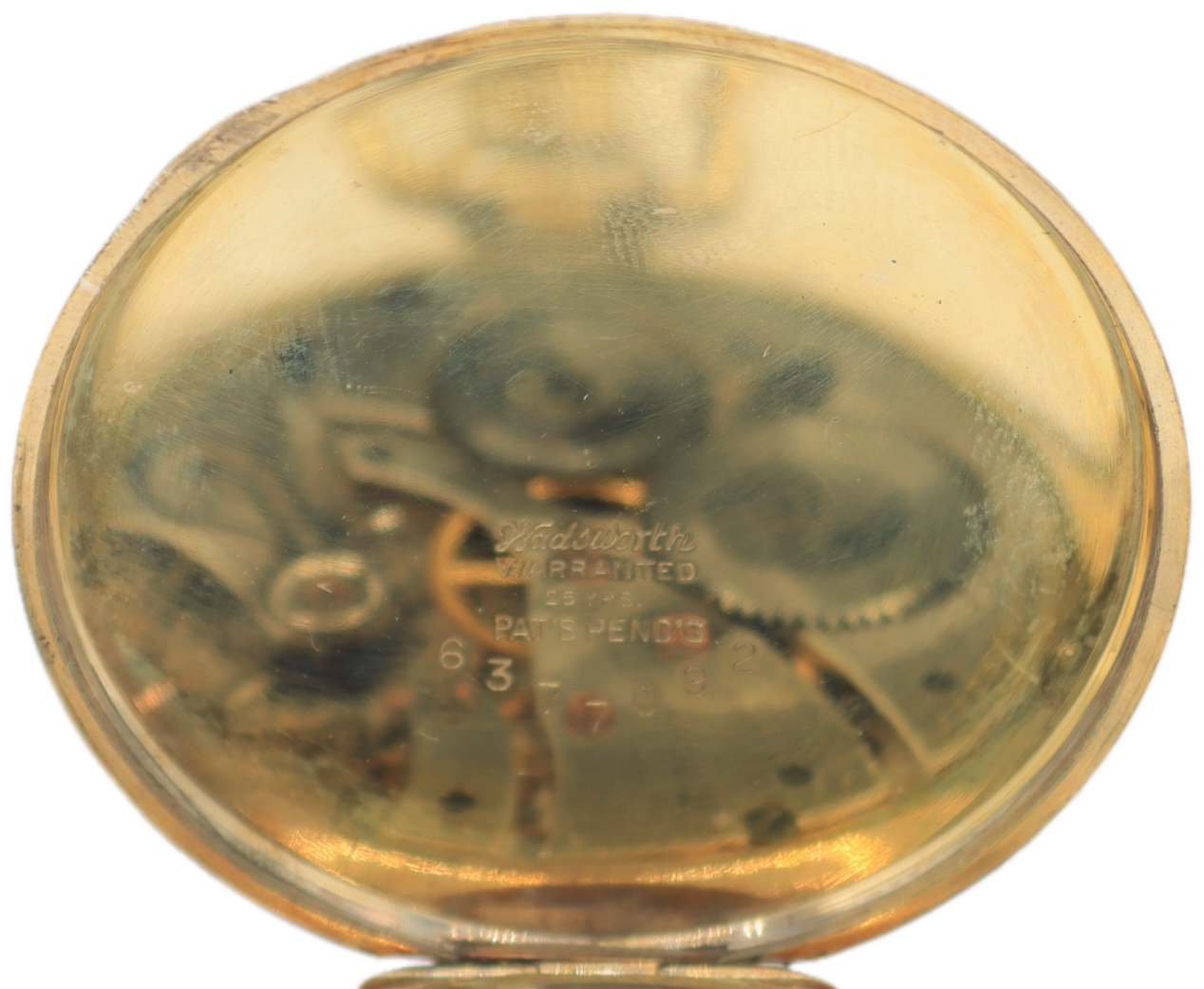 Antique 12s 1924 Waltham Engraved 17 Jewel Pocket Watch 1225 25 Year GF USA