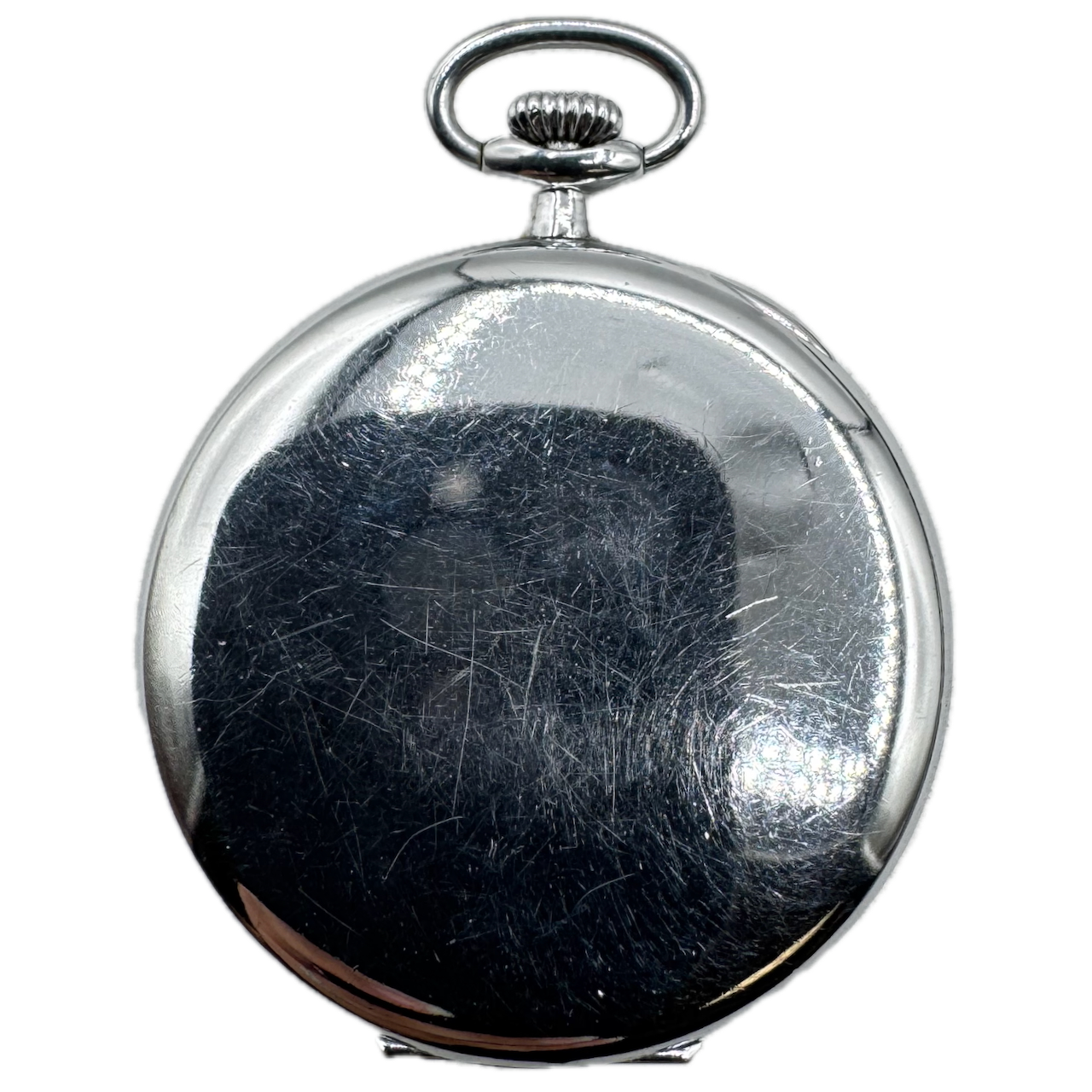 Antique Minister Chronometer Mechanical Open Face Pocket Watch Nickel Swiss