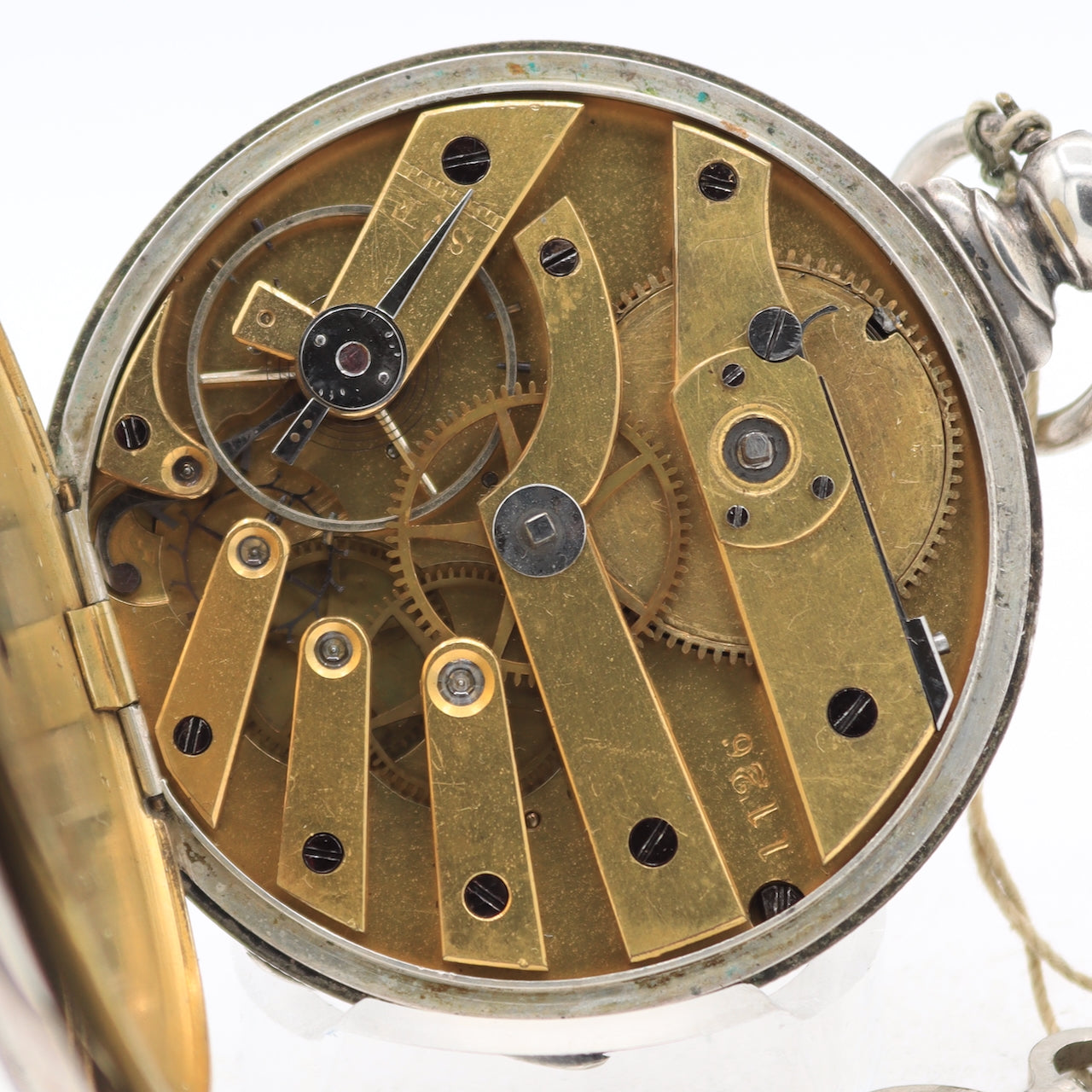 Antique M.J. Tobias Federalist Shield Key Wind Pocket Watch Liverpool Nickel