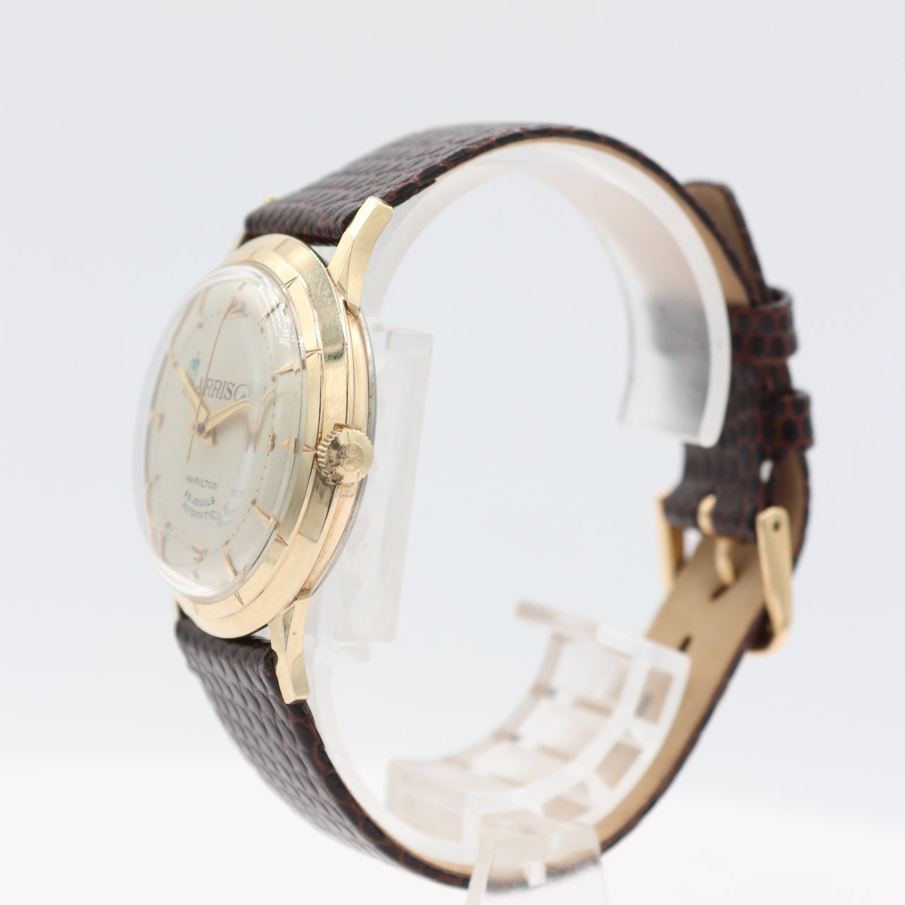 Vintage Hamilton Harrison Men's Automatic Wristwatch 665 Swiss 10k Gold & Steel