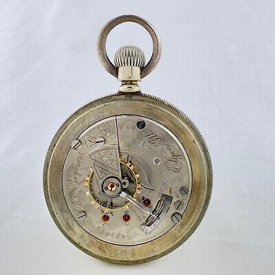 Antique 18S Elgin B.W. Raymond 17J Railroad Pocket Watch 180 w Gilt Train Back