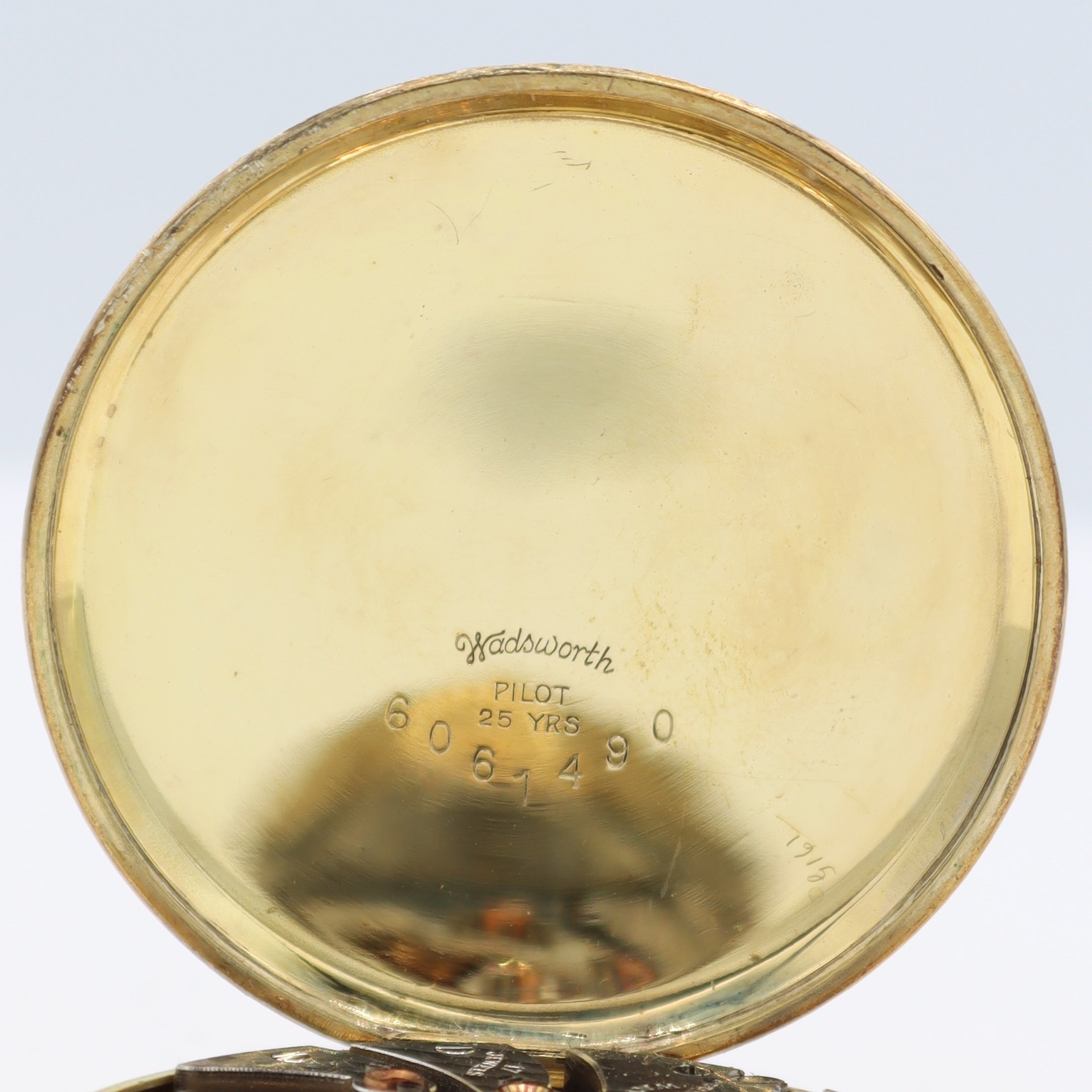 Antique 16s Illinois Enamel Mechanical Pocket Watch 127 Gold FIlled USA