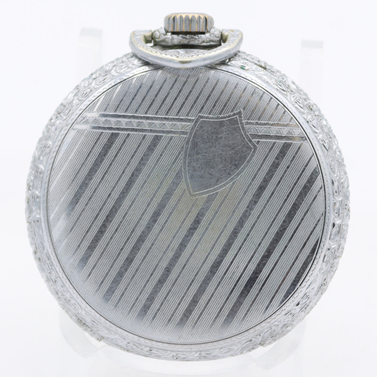 Vintage 18s 1936 Waltham 17j Mechanical Pocket Watch 1217 Chrome Plated USA