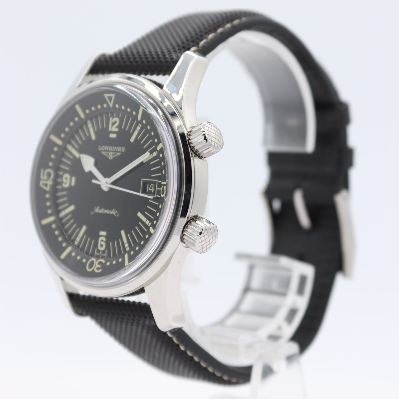 42mm Longines L3.774.4.50.0 Legend Diver Men's Automatic Wristwatch Swiss Steel