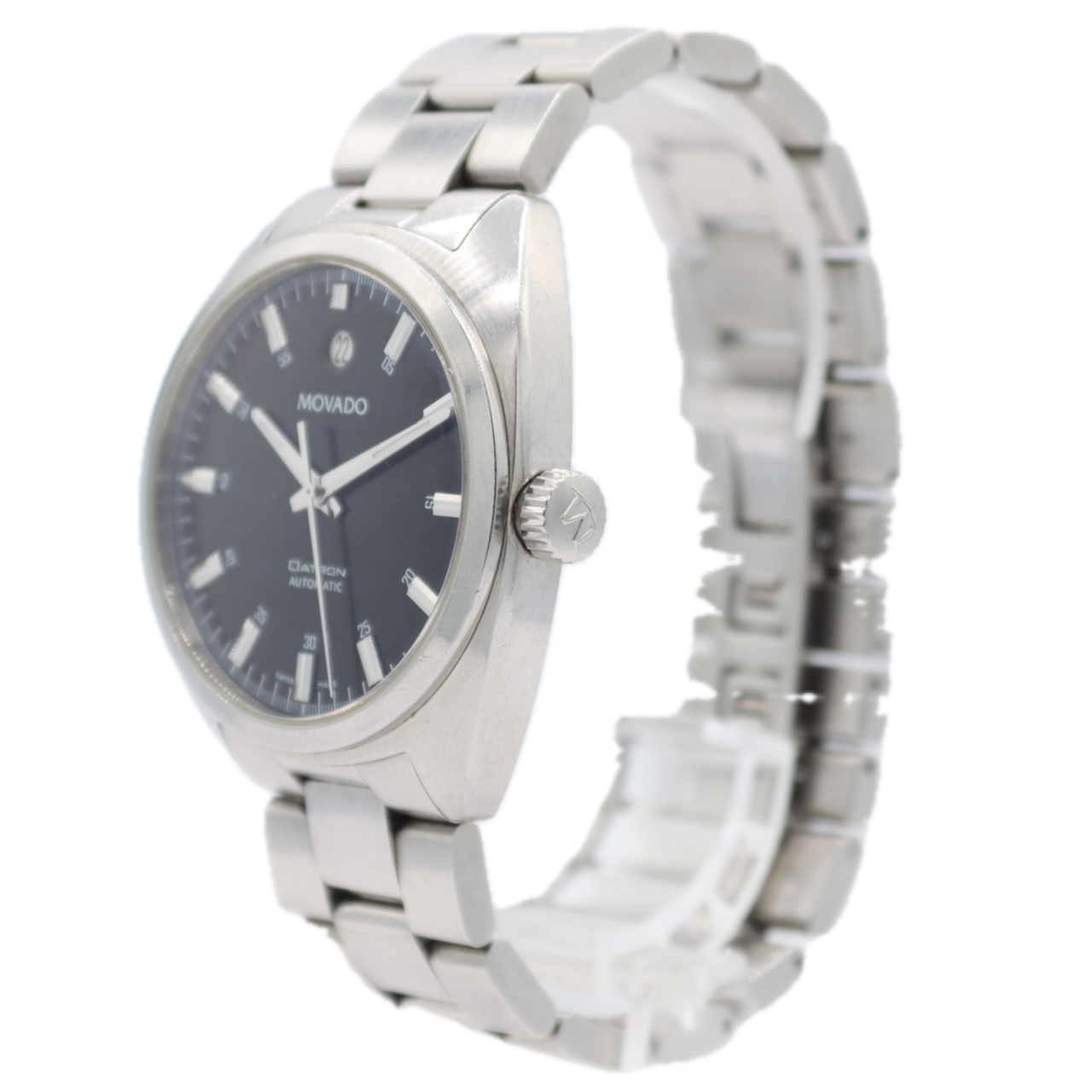 38mm Movado 18.1.14.1069 Datron Men's Automatic Wristwatch SW200-1 Swiss Steel