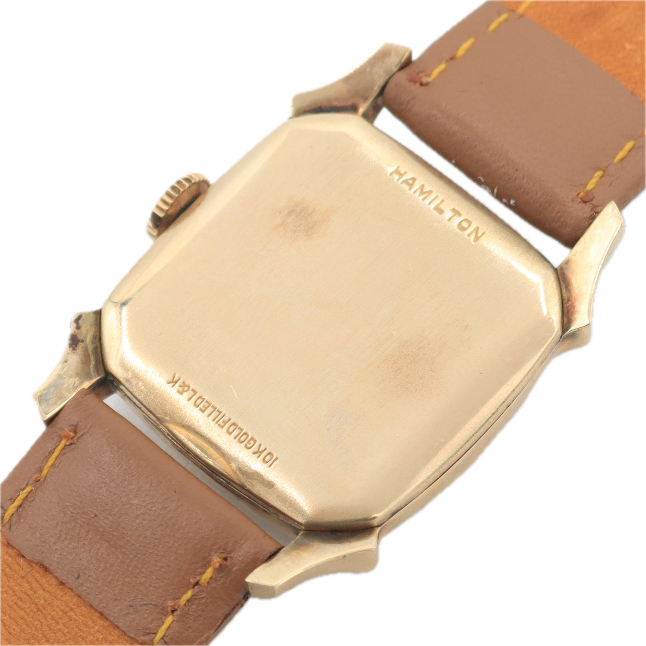 Vintage Hamilton Dixon Men's Mechanical Wristwatch 747 USA 10k Gold Filled