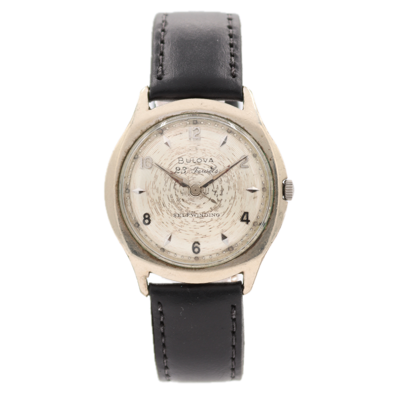 Vintage 35mm 1960 Bulova Men's Automatic Wristwatch 10BZAC USA 10k RGP W/ Box