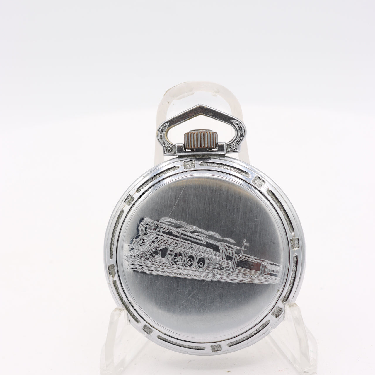 Antique 16 Size Illinois The Master Pocket Watch 305 Base Metal Locomotive