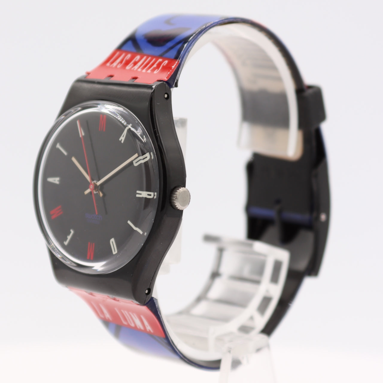 34mm 1997 Swatch GB181 Sueno Madrileno Men's Quartz Wristwatch Swiss With Case