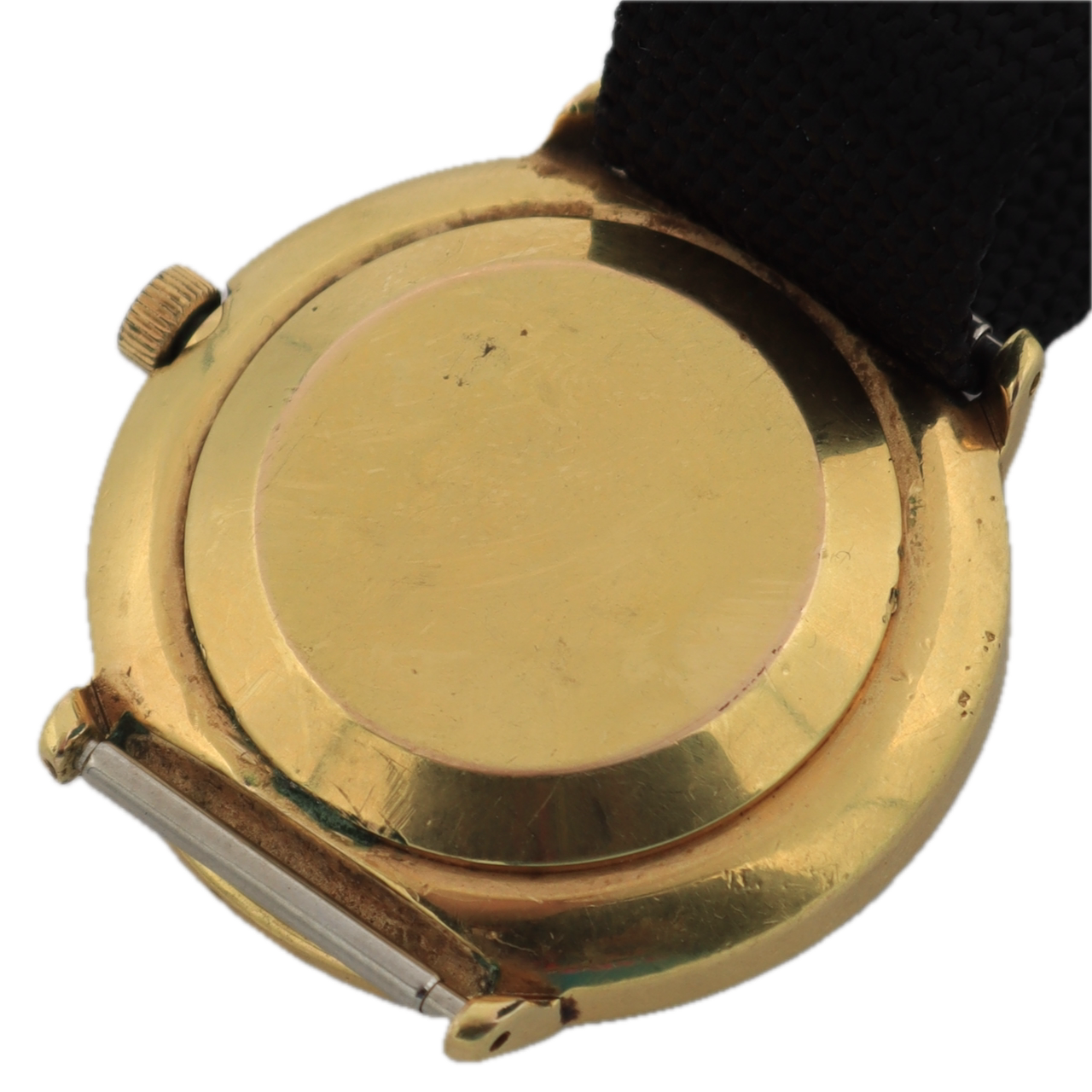 Vintage Mido Black Ocean Star Men's Automatic Wristwatch Swiss Gold Plated