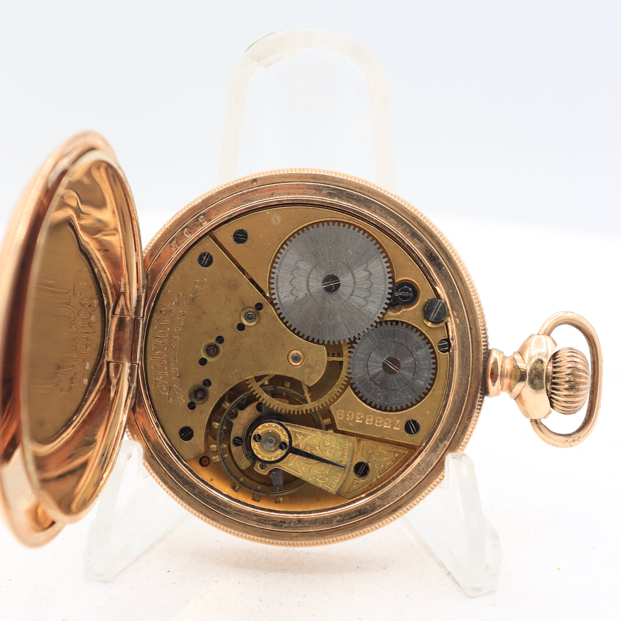 Antique 16s 1897 Waltham Fancy Beaded Engraving Pocket Watch 22 25 Year GF USA