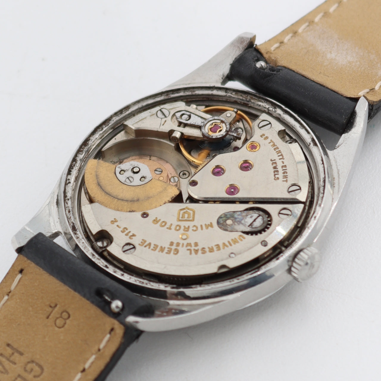 Vintage Universal Geneve 204503-2BD Polerouter Date Men's Wristwatch Steel