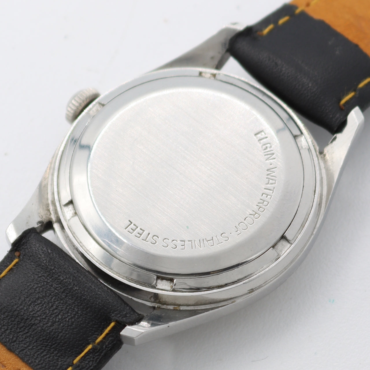 Vintage 33mm Elgin 4805 859 Men's Automatic Wristwatch PUW 1261 Germany Steel