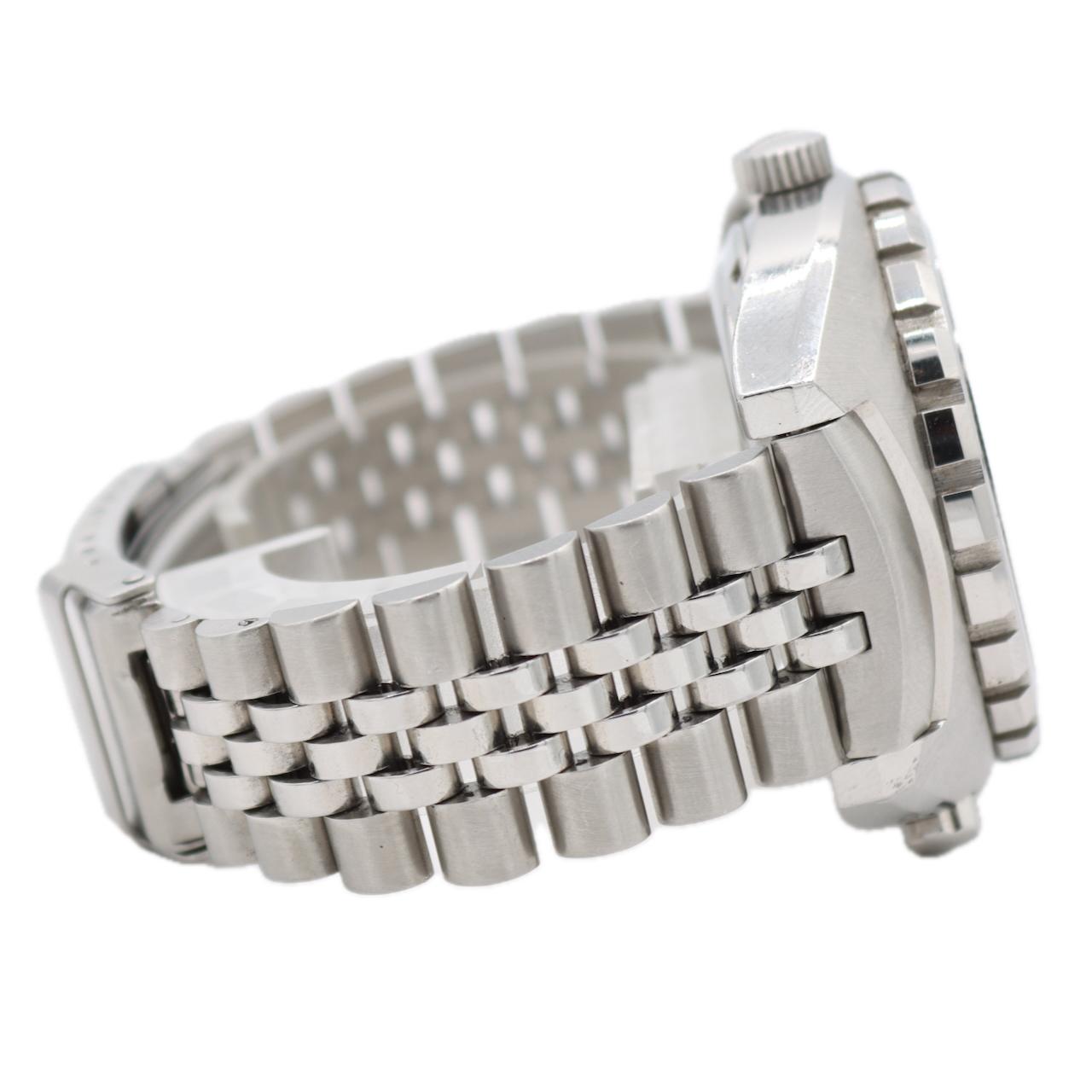 Vintage 42mm Heuer 1540 Skipper Date Men's Chronograph Wristwatch 15 Swiss Steel