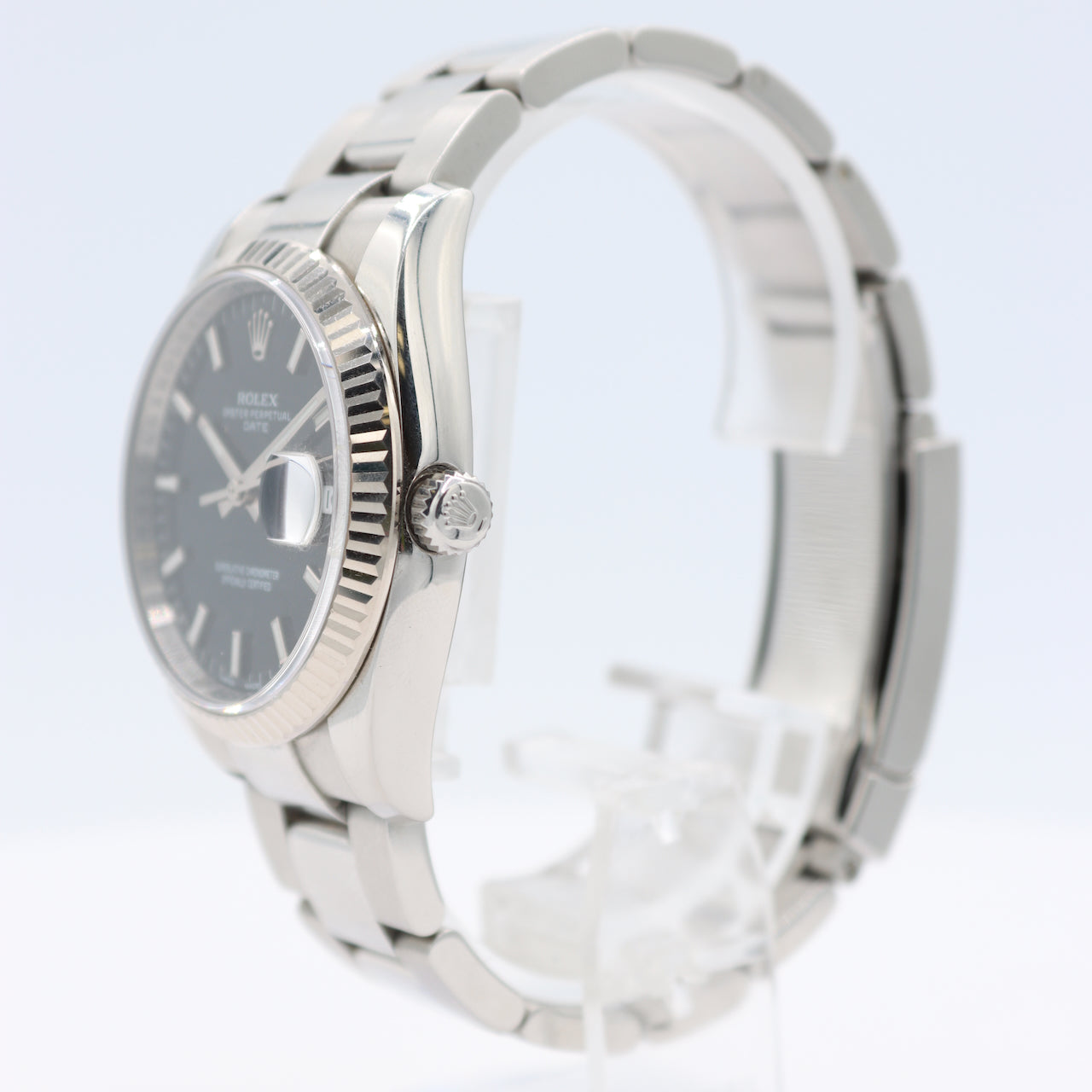 34mm 2013 Rolex 115234 Oyster Perpetual Date Men's Wristwatch 3135 Full Kit