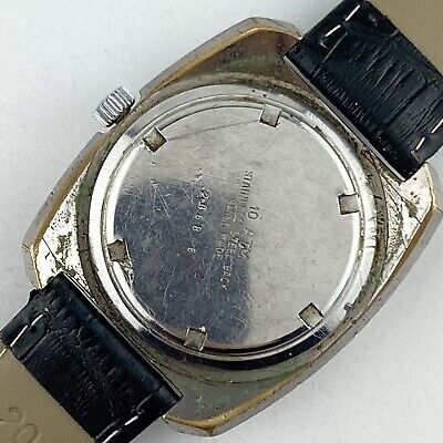 Vintage Rodania 25 Jewel Mens Automatic Wristwatch AS 1913 Steel Blue Dial Diver