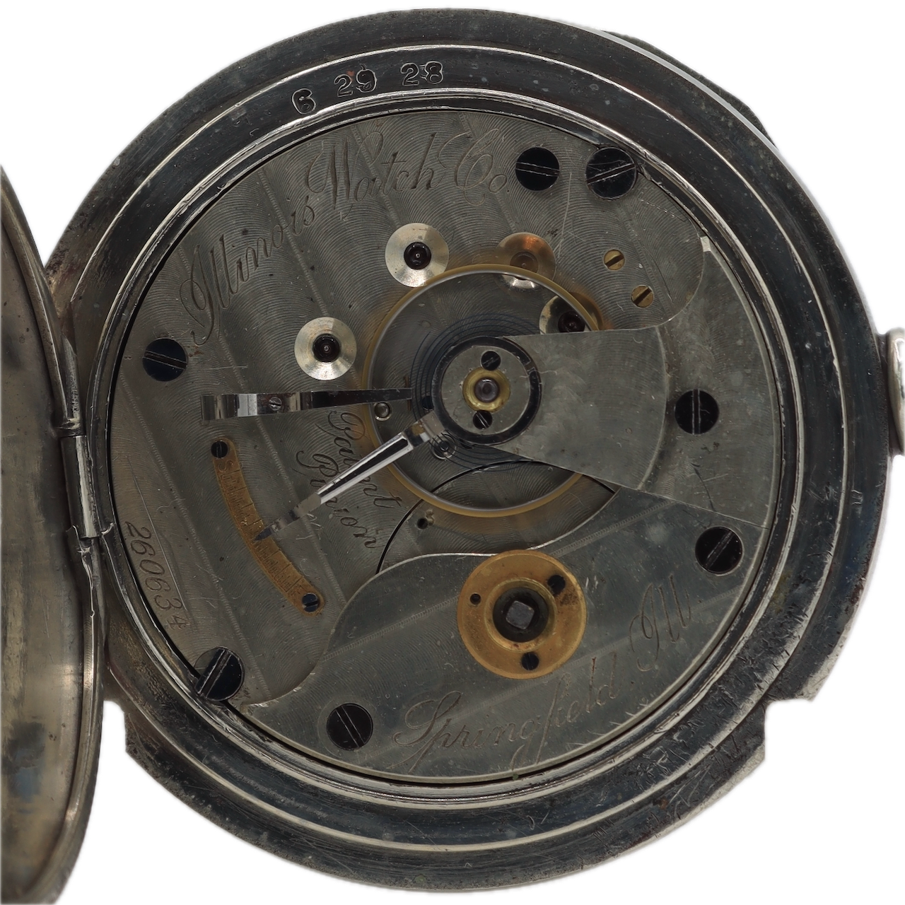 Antique 18s 1882 Illinois 11J Key Transitional Hunter Config. Pocket Watch 101