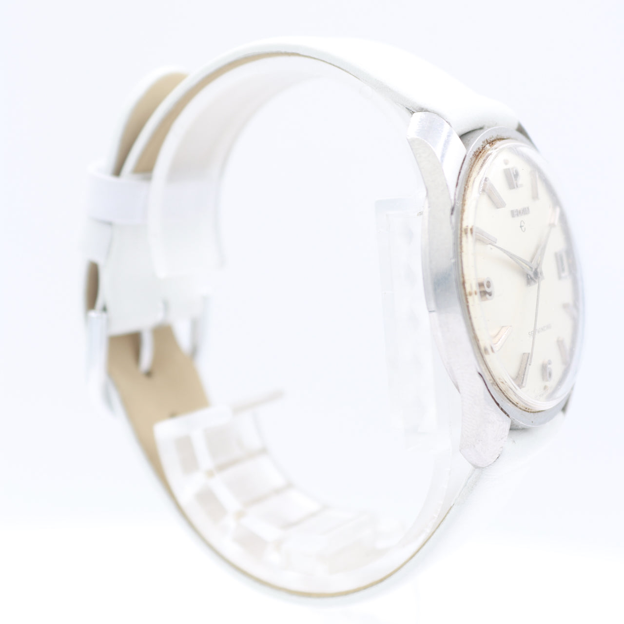 Vintage Elgin 4880 Dress Date Men's Automatic Wristwatch 926 Swiss Steel