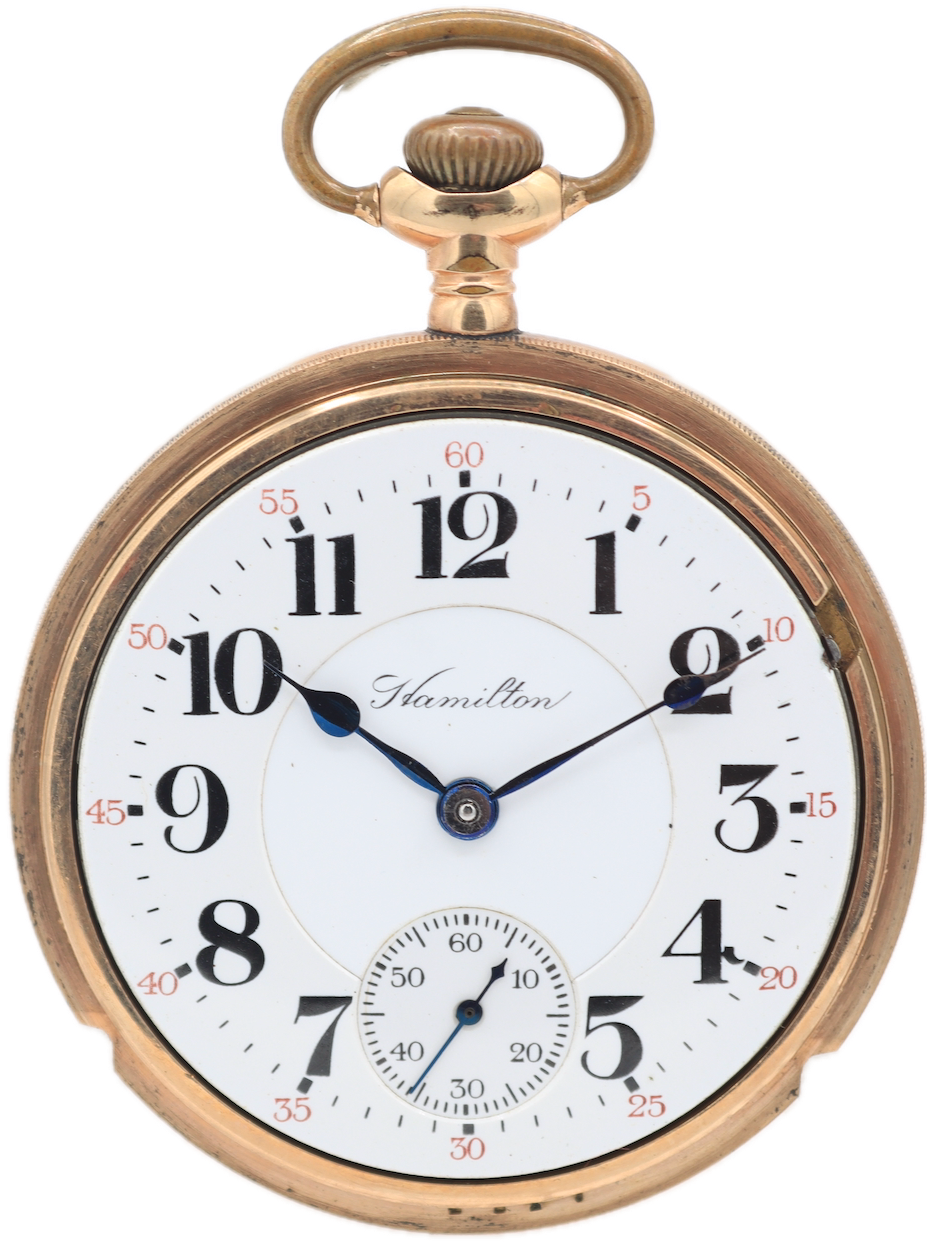 Antique 18s 1920 Hamilton Fancy Engraving 21 Jewel Railroad Pocket Watch 940