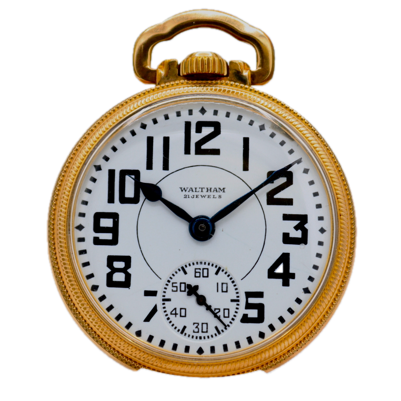 Antique 16s 1936 Waltham Riverside 21 Jewel Mechanical Pocket Watch 1621 USA