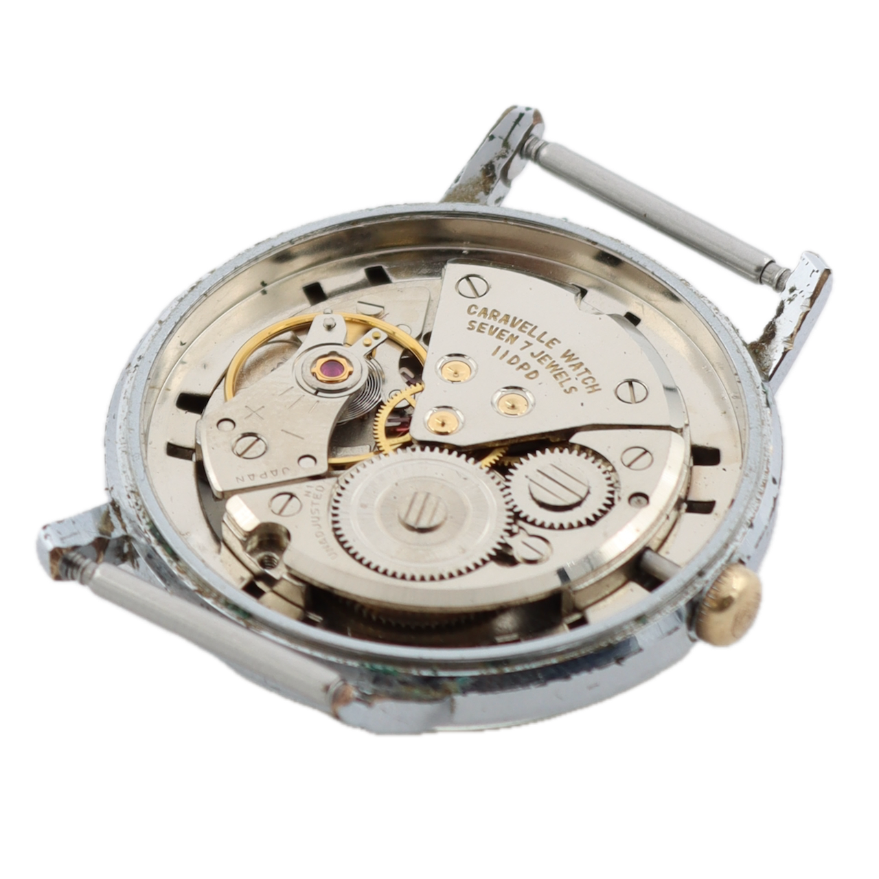 Vintage 35mm Caravelle 2514 Standard Gas Men's Mechanical Wristwatch 1821 11DPD