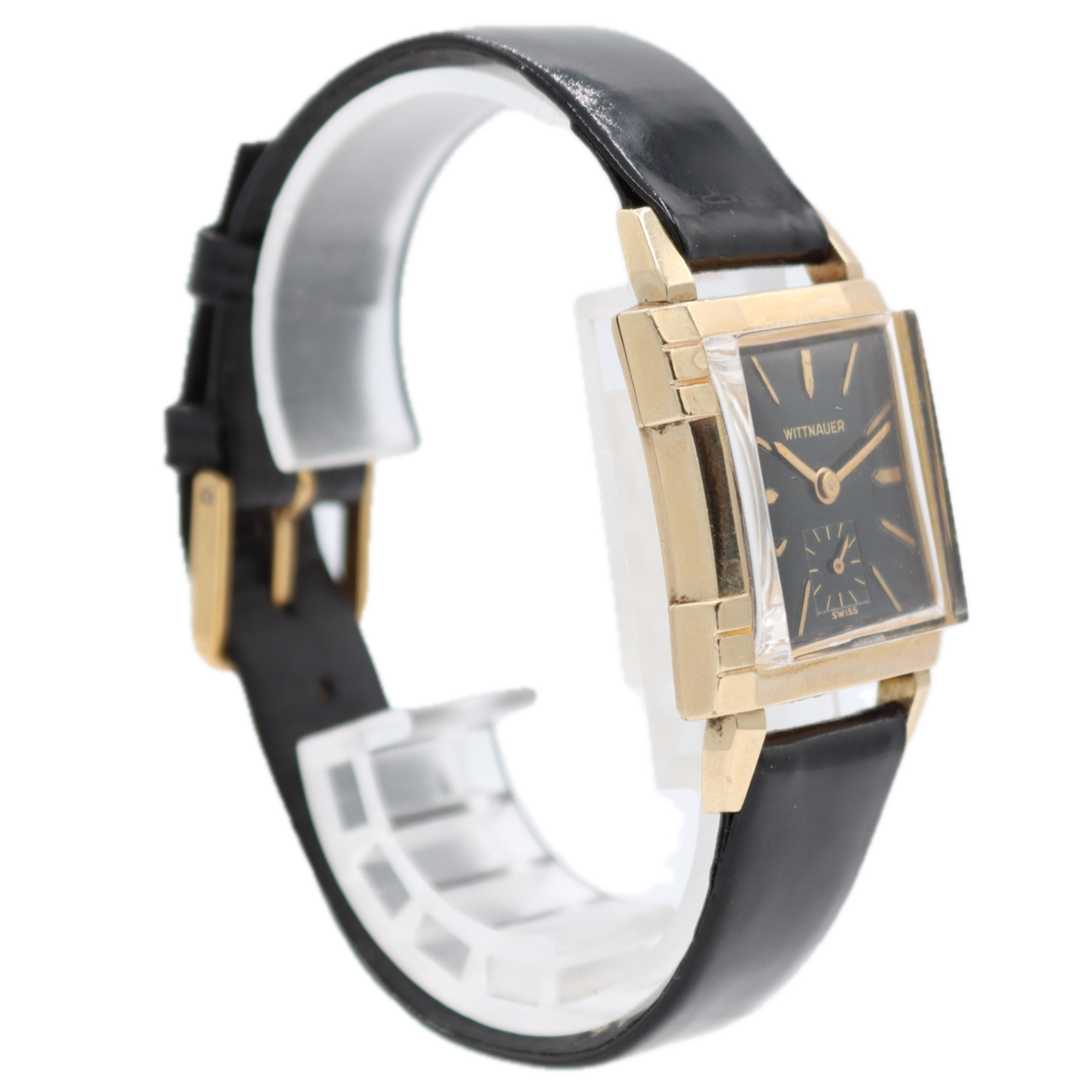 Vintage 24mm Wittnauer Art Deco 17J Men's Mechanical Wristwatch 9WN Swiss 10kGF