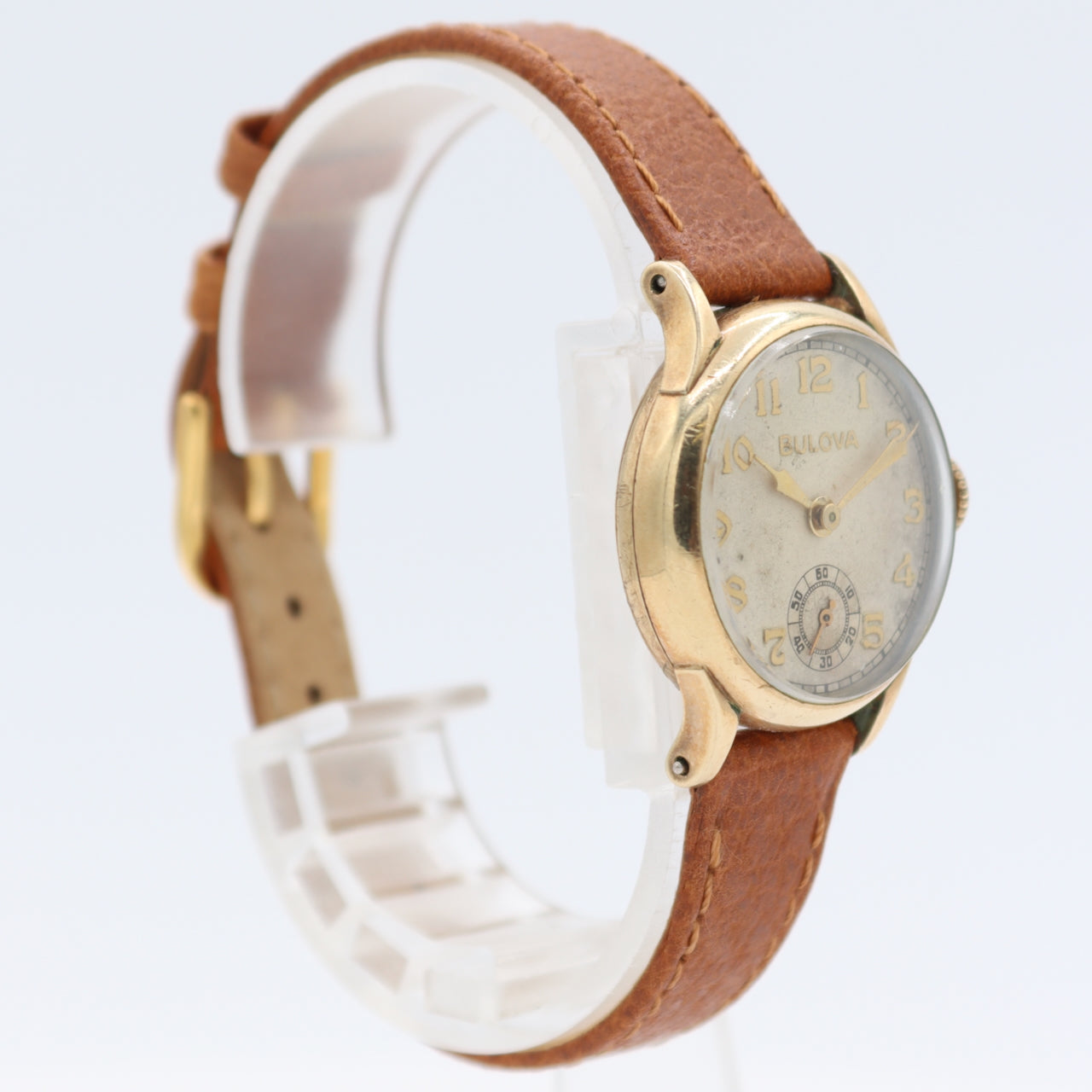 Vintage 1936 Bulova Apollo 15 Jewel Men's Mechanical Wristwatch USA 10k RGP