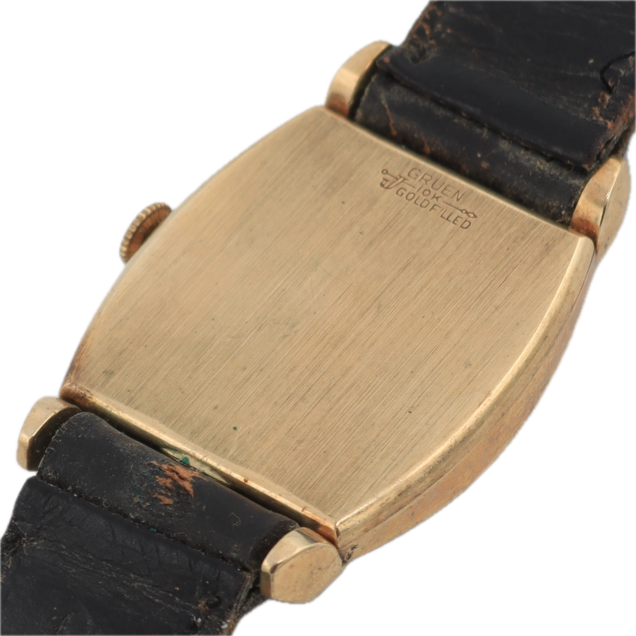 Vintage Gruen 335-690 21 Precision Black Men's Mechanical Wristwatch 335 10k GF
