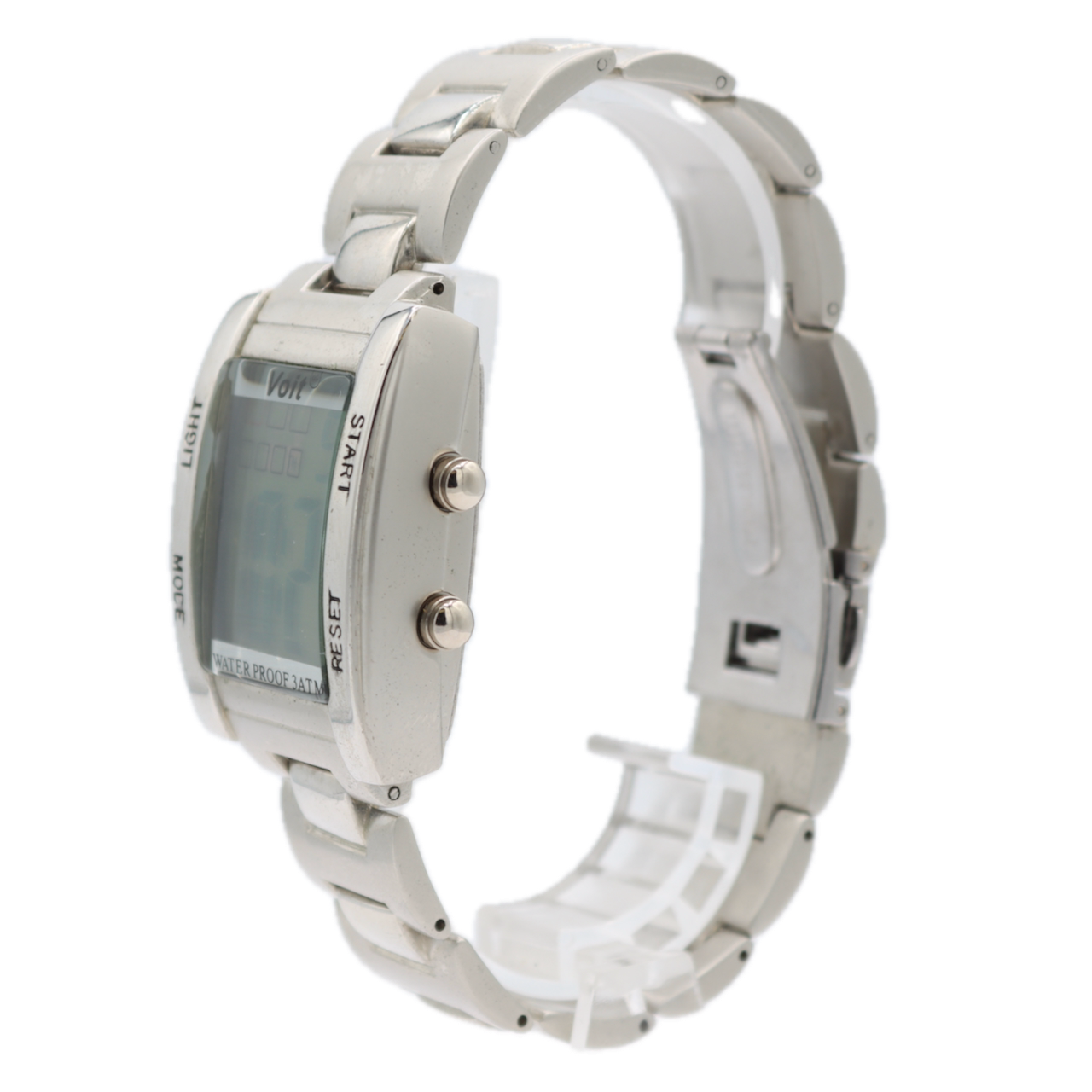 Vintage Voit 9284 Digital Sports Men's Digital LED Wristwatch S.Steel With Box