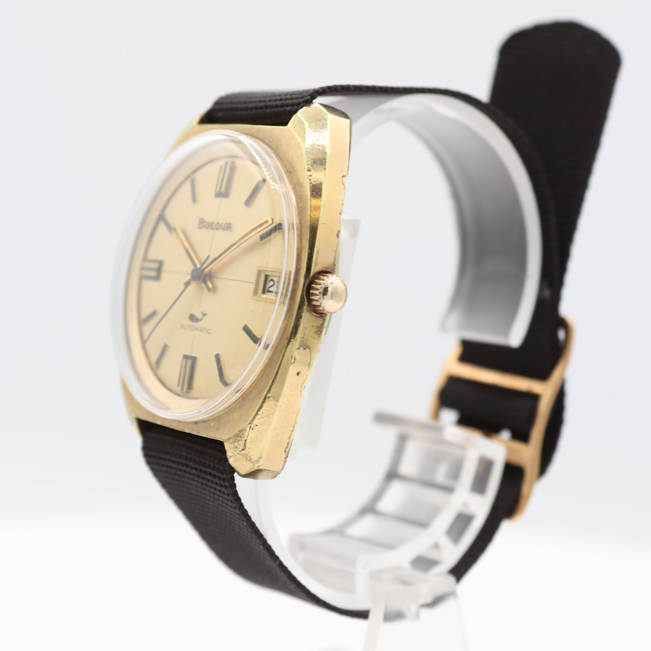 Vintage Bulova 3004 Sea King Crosshair Men's Automatic Wristwatch 11ANACD