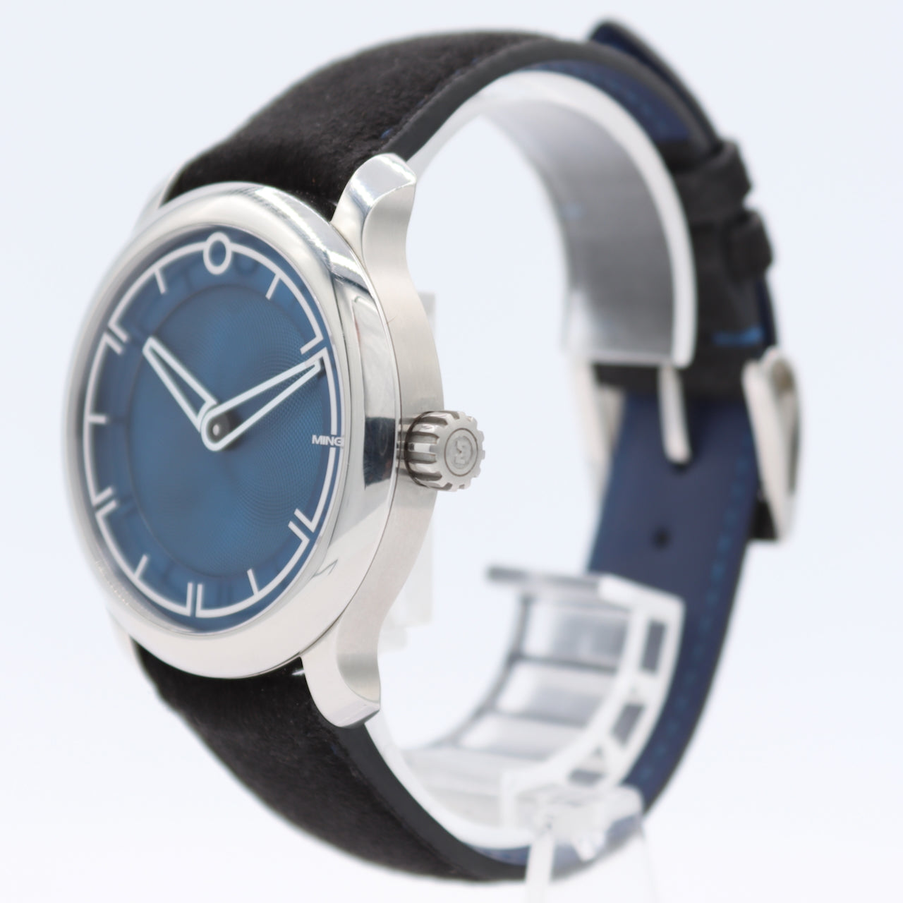 38mm 2022 Ming 17.09 Blue 25j Men's Automatic Wristwatch 330.M1 Swiss w/ Box