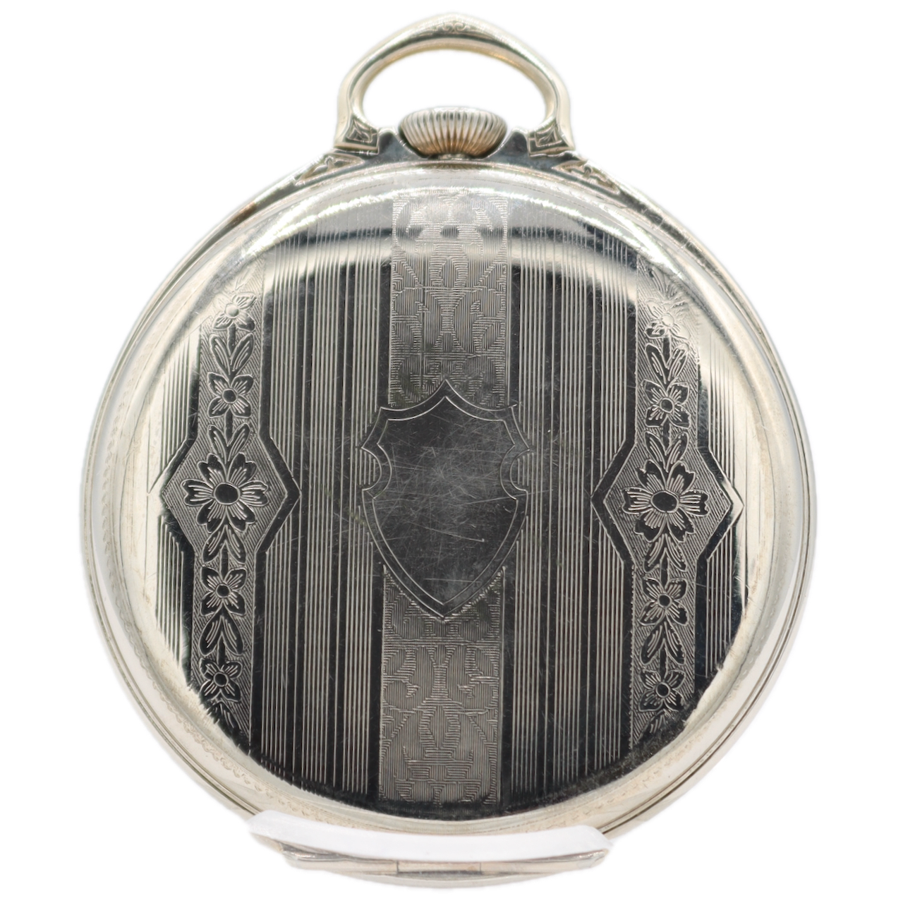 Antique 12s 1932 Elgin Club Aluminum Mechanical Pocket Watch 479 10k GF USA