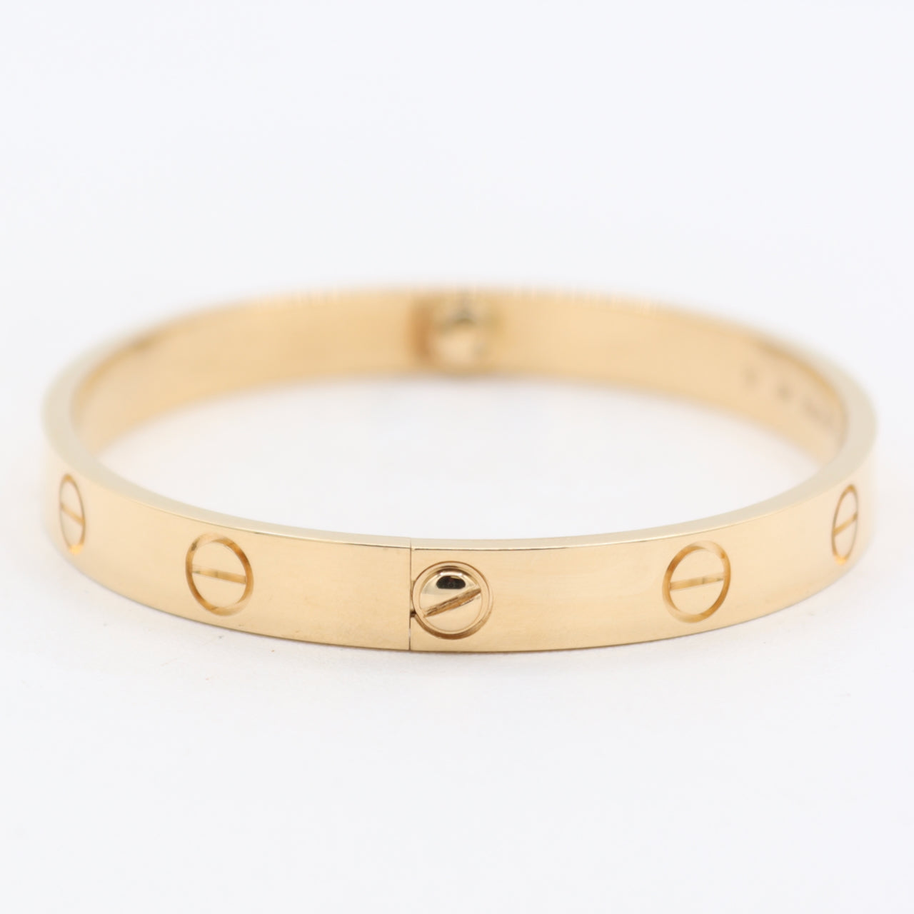 17cm Cartier LOVE Ladies Bracelet 18k Yellow Gold W/ Box and Gold Screw Driver