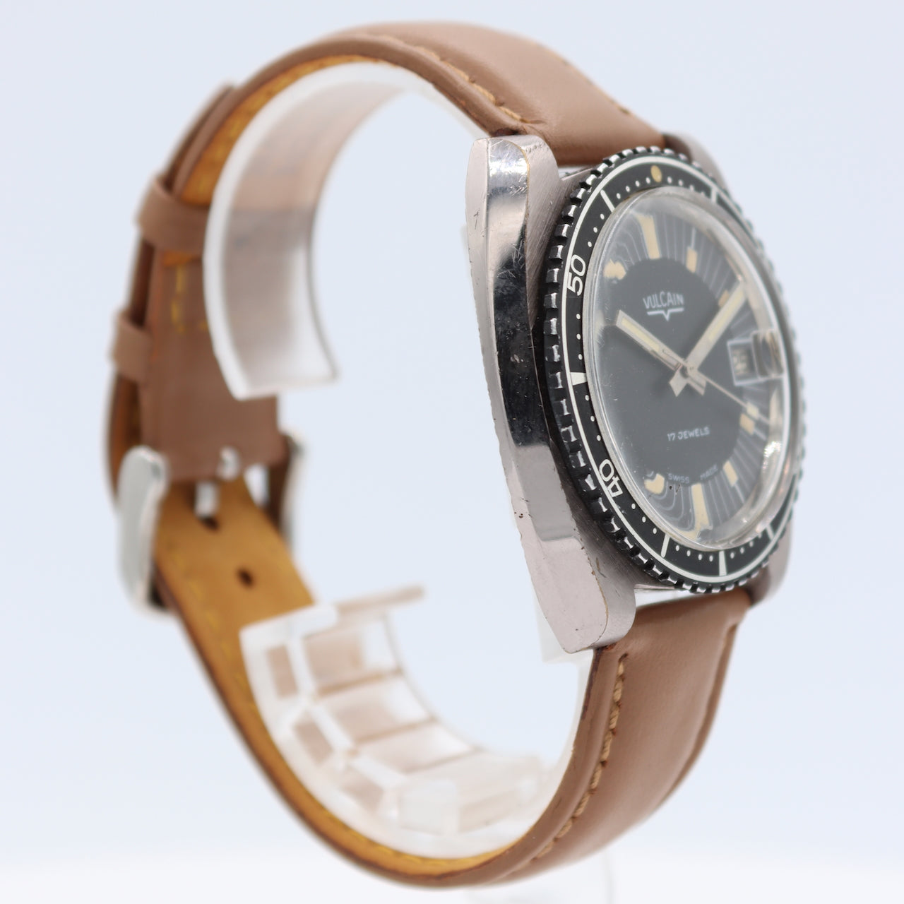 Vulcain Diver Men's Mechanical Wristwatch A.Schild/Standard 1302/03 Swiss Steel