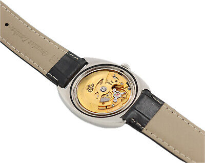 Vintage Jules Jurgensen 17 Jewel Men Automatic Wristwatch Swiss Steel w GrayDial