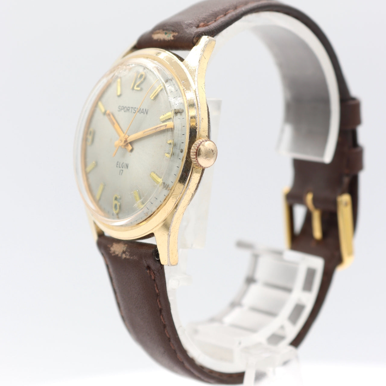 Vintage Elgin Sportsman Men's Mechanical Wristwatch M-112 USA Base Metal